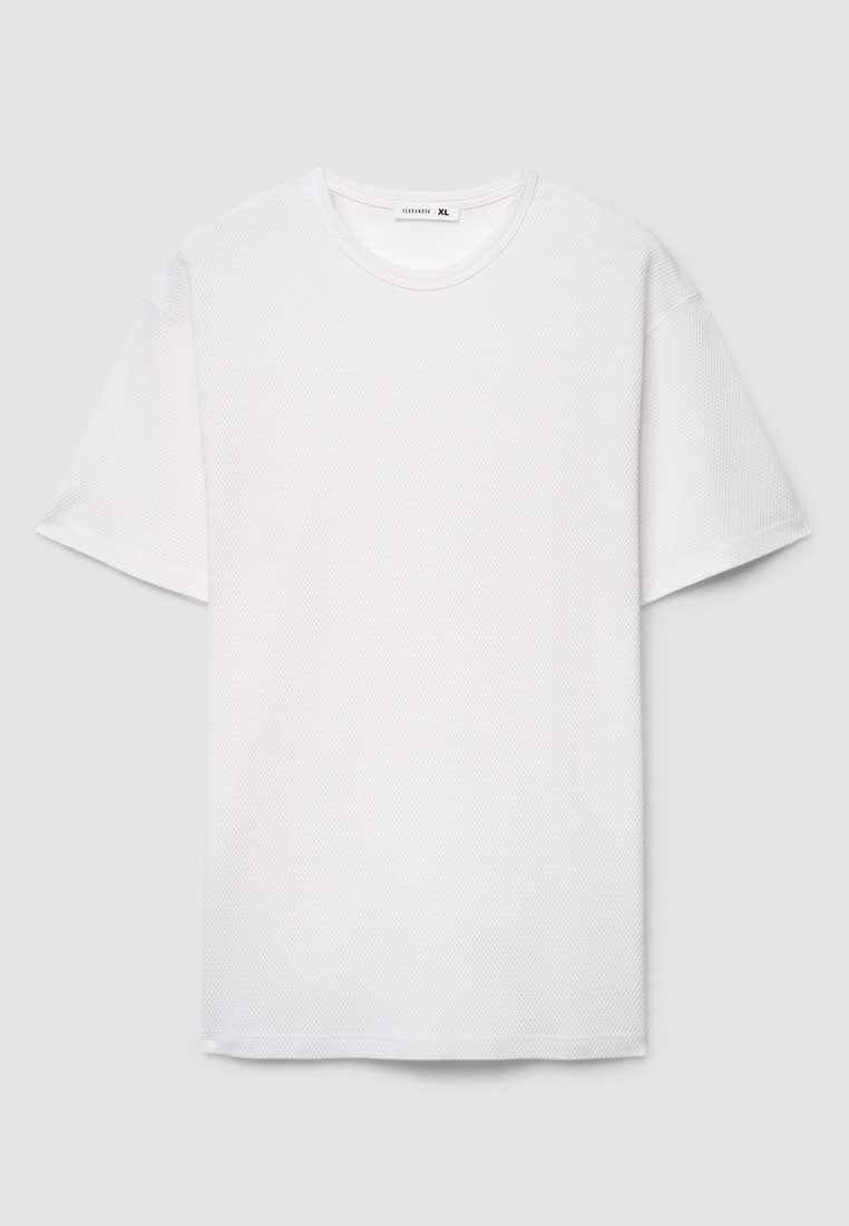 Men's Plain Round Neck Short Sleeved T-shirt