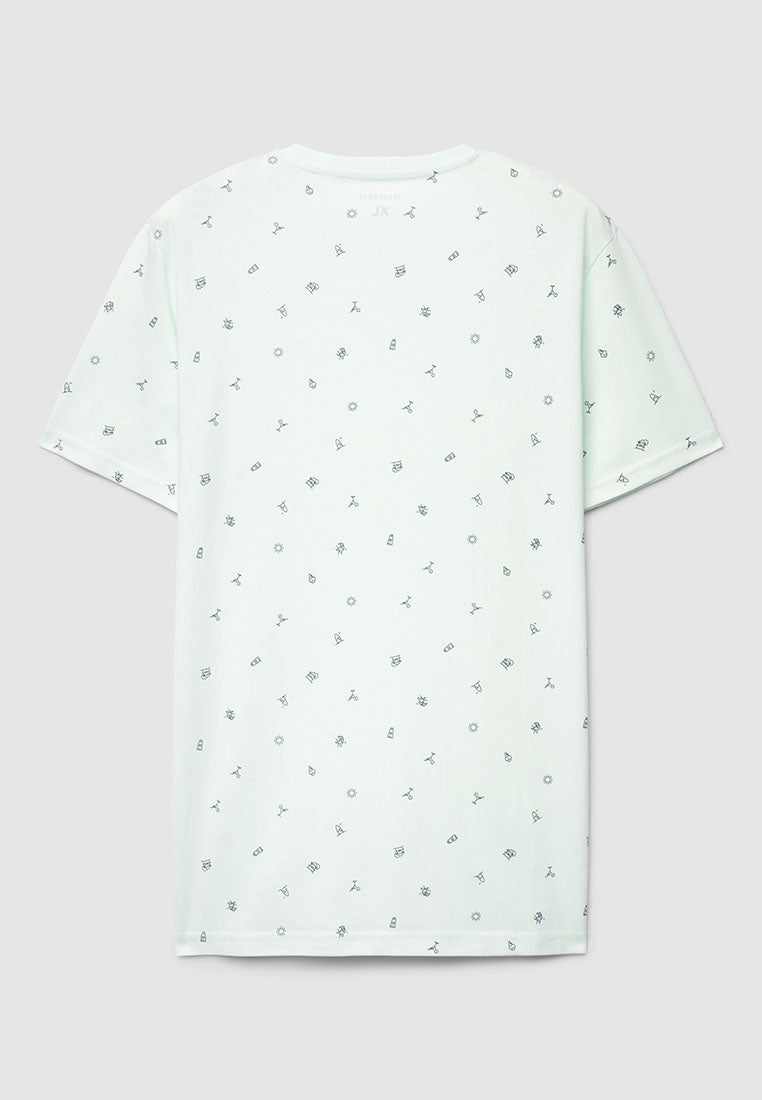 Men's Summer Icon Allover Print Tee
