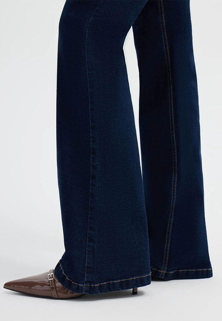 Women's High-Waisted Flared Jeans