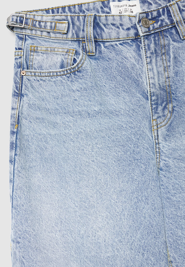 Womens Wide Balloon Fit Jeans