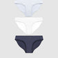 Women's Pack of 3 plain-colour briefs