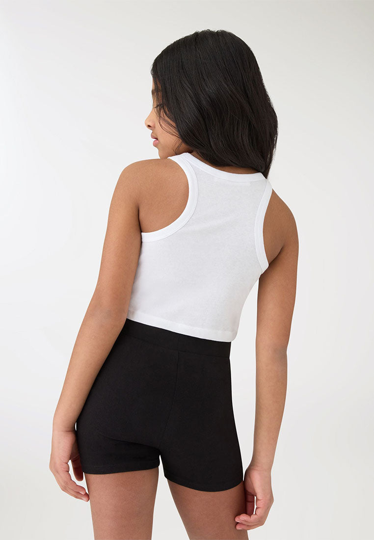 Sleveless Plain Tank Top For Girls