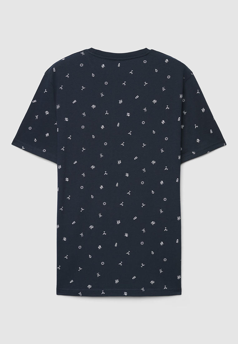 Men's Summer Icon Allover Print Tee