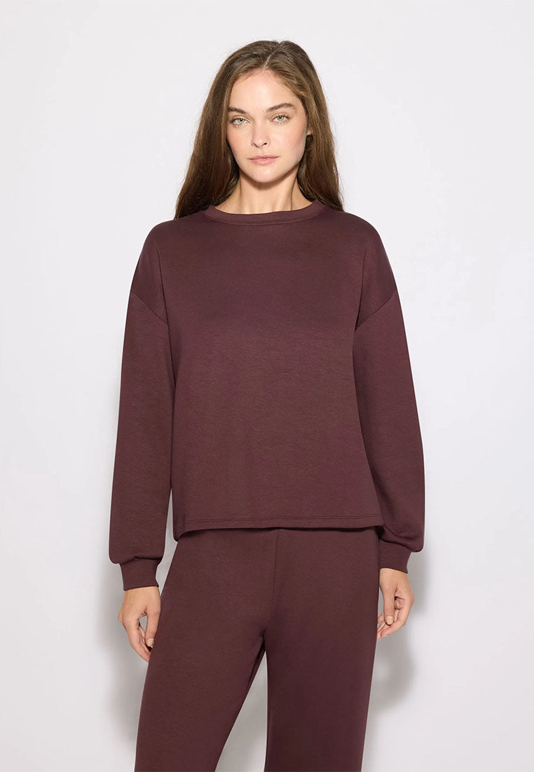 Women's Solid colour pyjama set with t-shirt and trousers