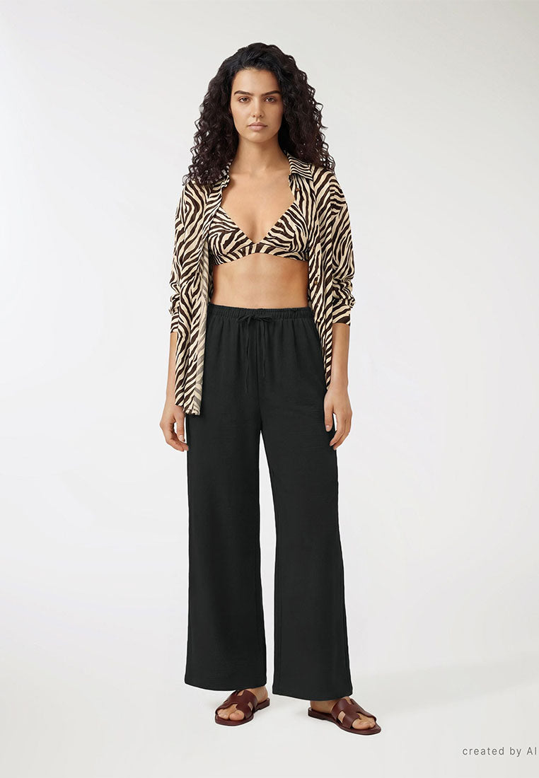 Women's Wide Leg Long Trousers