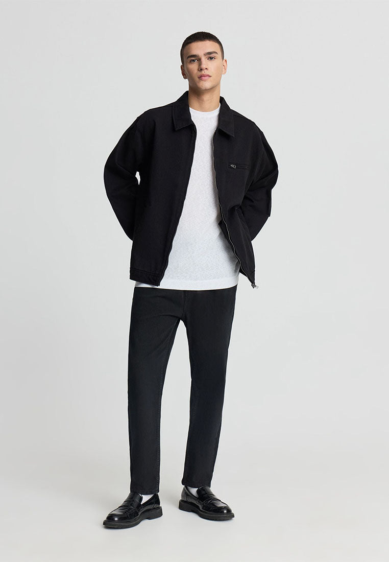 Men’s Cotton Twill Zip-Front Jacket