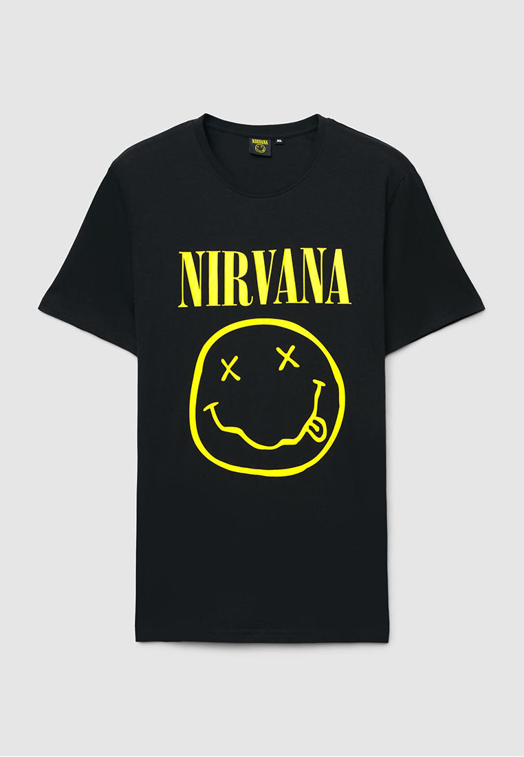 Men's Nirvana Print Short Sleeved T-shirt
