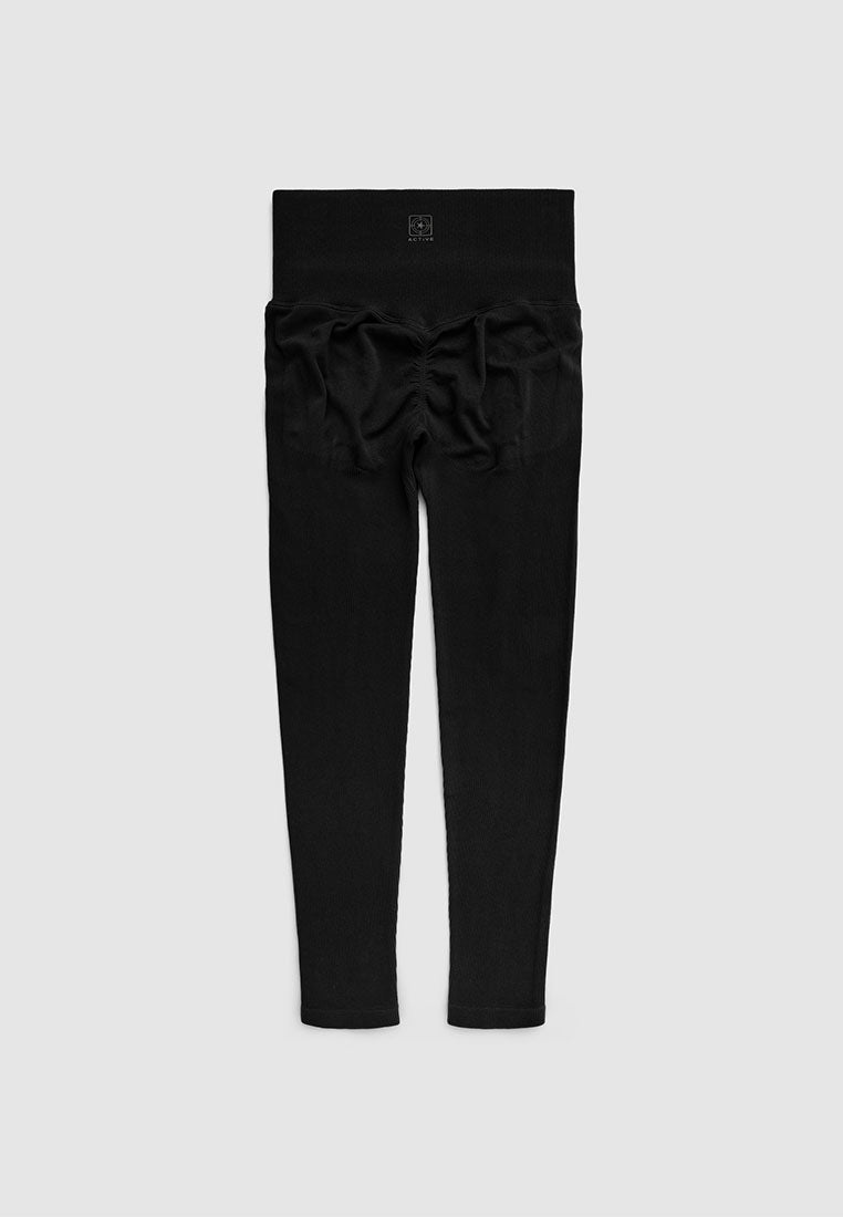 Women's Long seamless ruched sports leggings