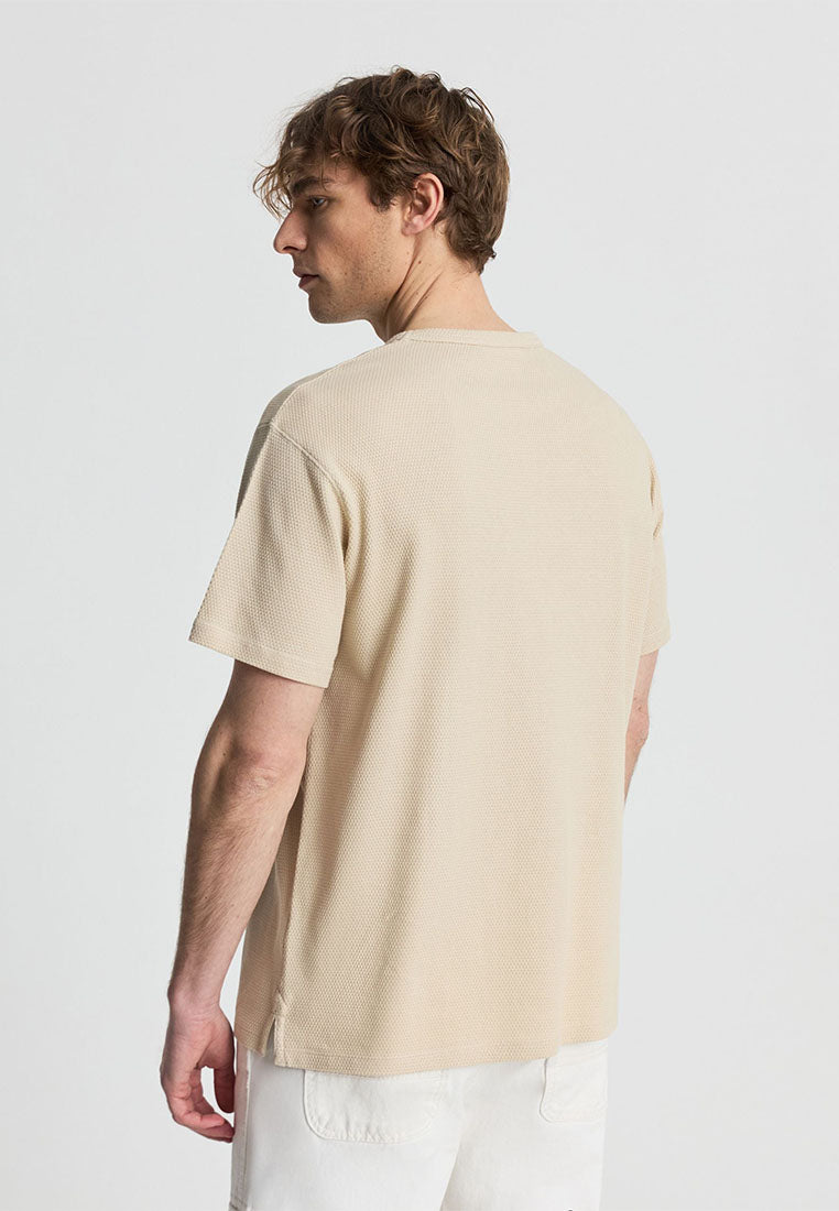 Men's Plain Round Neck Short Sleeved T-shirt