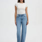 Women's Wide Leg Solid Color Jeans
