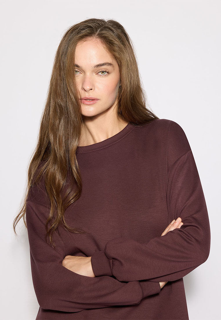 Women's Solid colour pyjama set with t-shirt and trousers