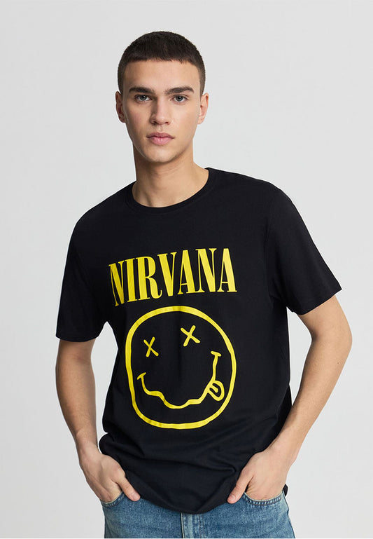Men's Nirvana Print Short Sleeved T-shirt