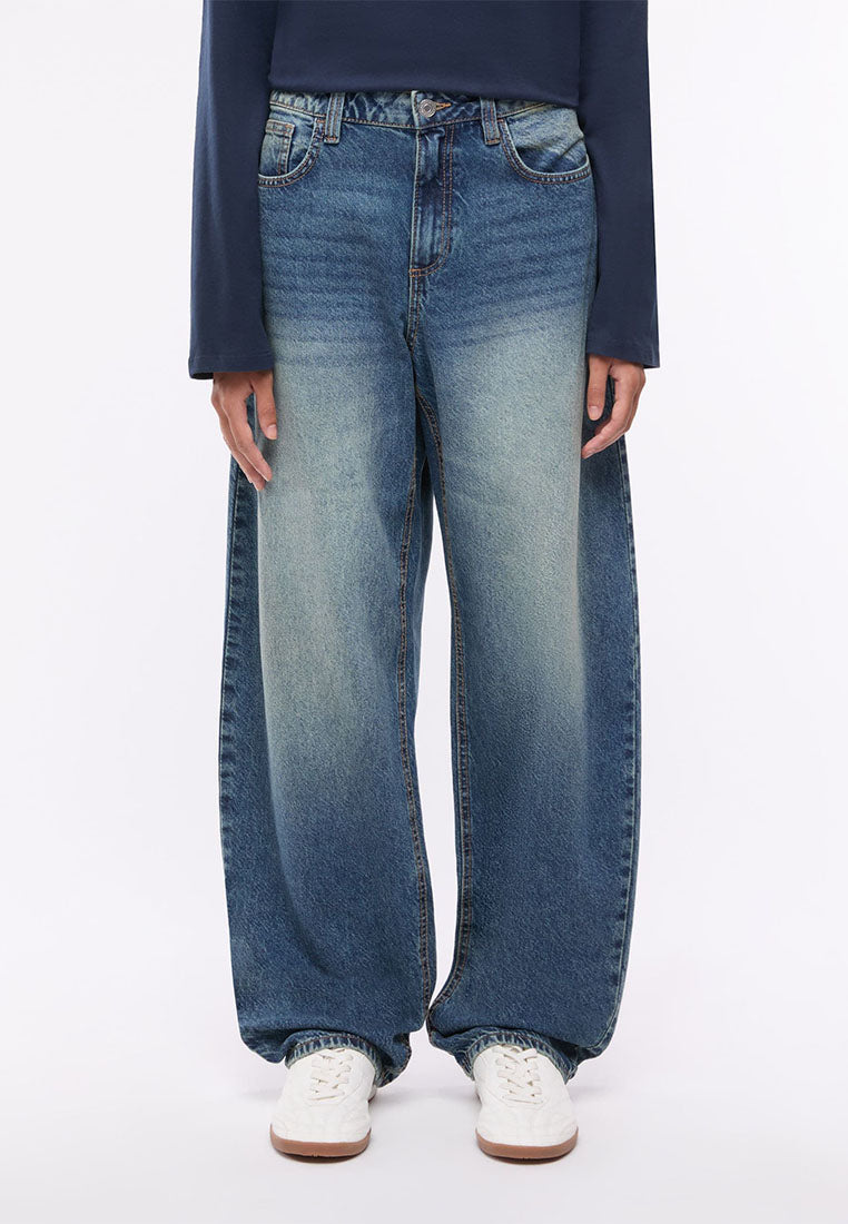 Women's High-Waisted Balloon Jeans