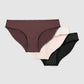 Women's Pack of 3 plain-colour briefs
