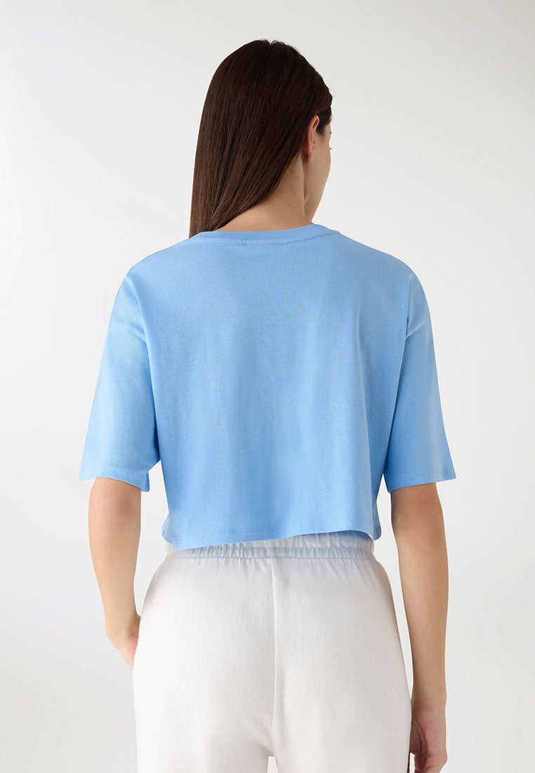 Women's Crop Print T-shirt