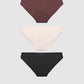 Women's Pack of 3 plain-colour briefs