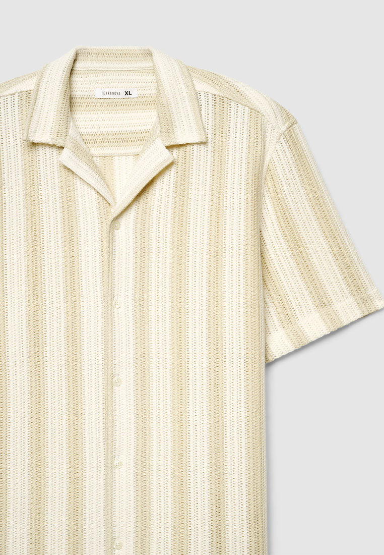 Men's Striped Croquet Bowling Shirt