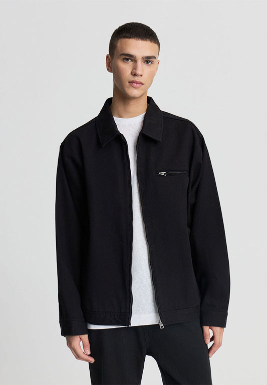 Men’s Cotton Twill Zip-Front Jacket