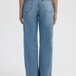 Women's Wide Leg Solid Color Jeans