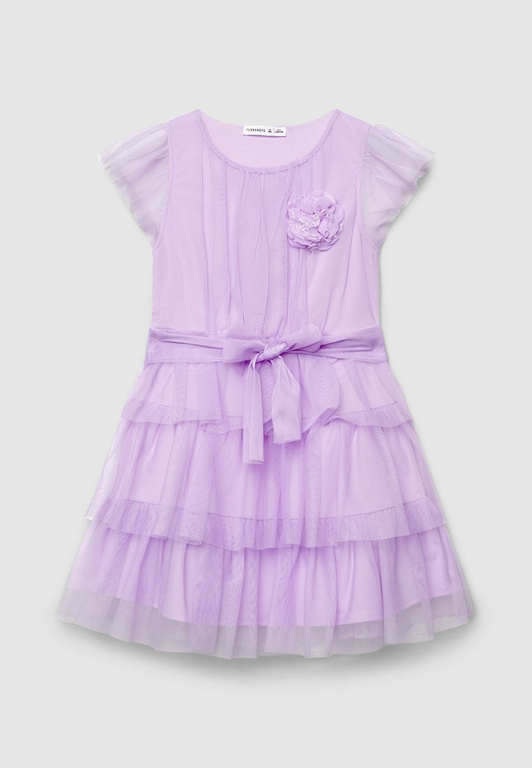Dress with Ruffles Sleeves for Girls