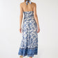 Women's Botanical Halter Maxi Dress