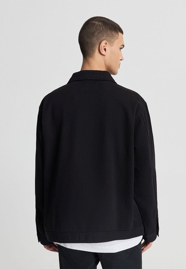 Men’s Cotton Twill Zip-Front Jacket