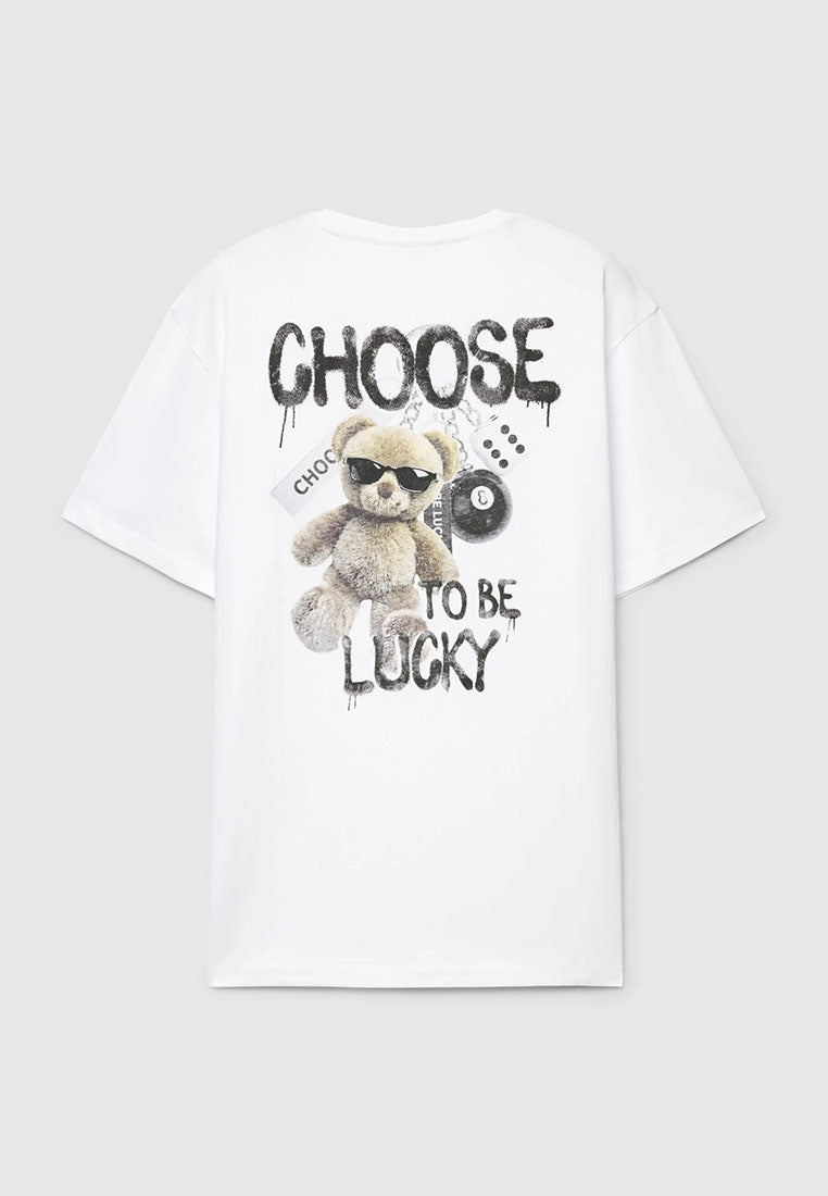 Men's Teddy Bear Keychain Relaxed Graphic T-Shirt