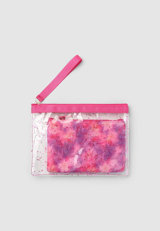 Women's Gradient Glitter Beach Clutch
