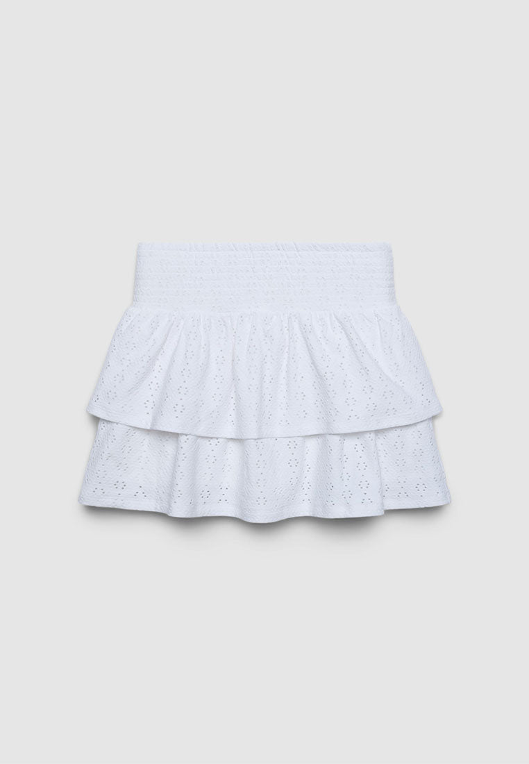Women's Elastic Waistband Embroidery Skirt