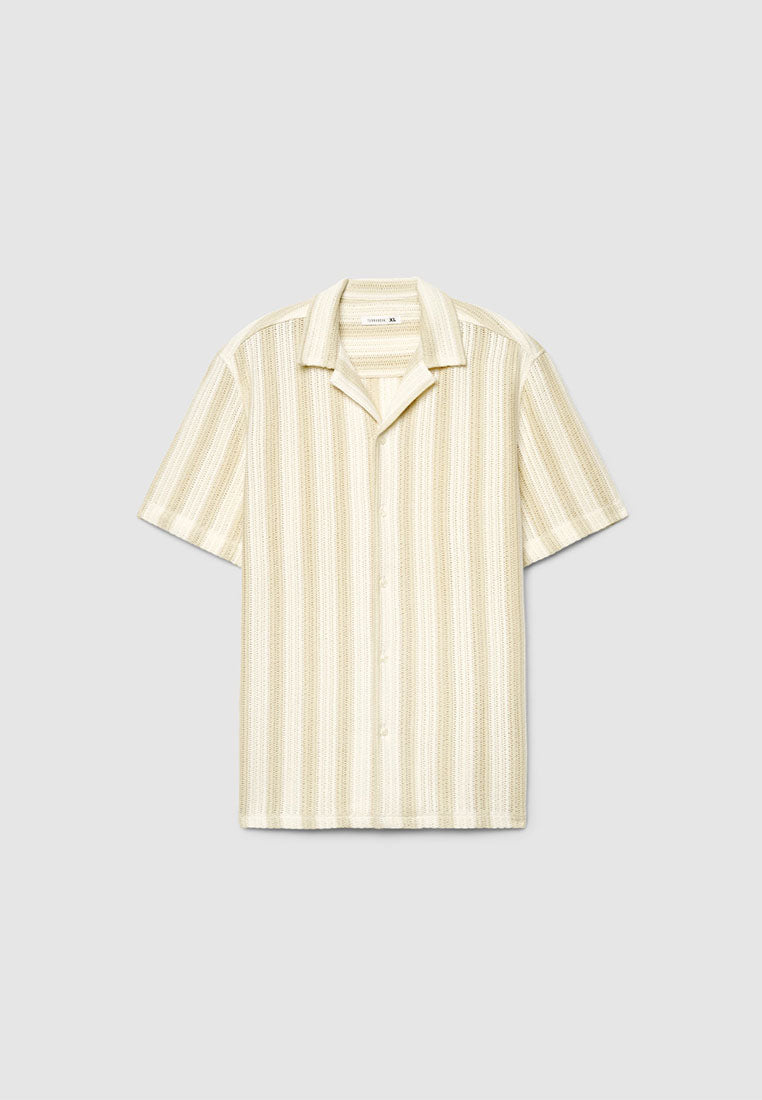 Men's Striped Croquet Bowling Shirt