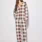 Women's Checked plaid pyjama set