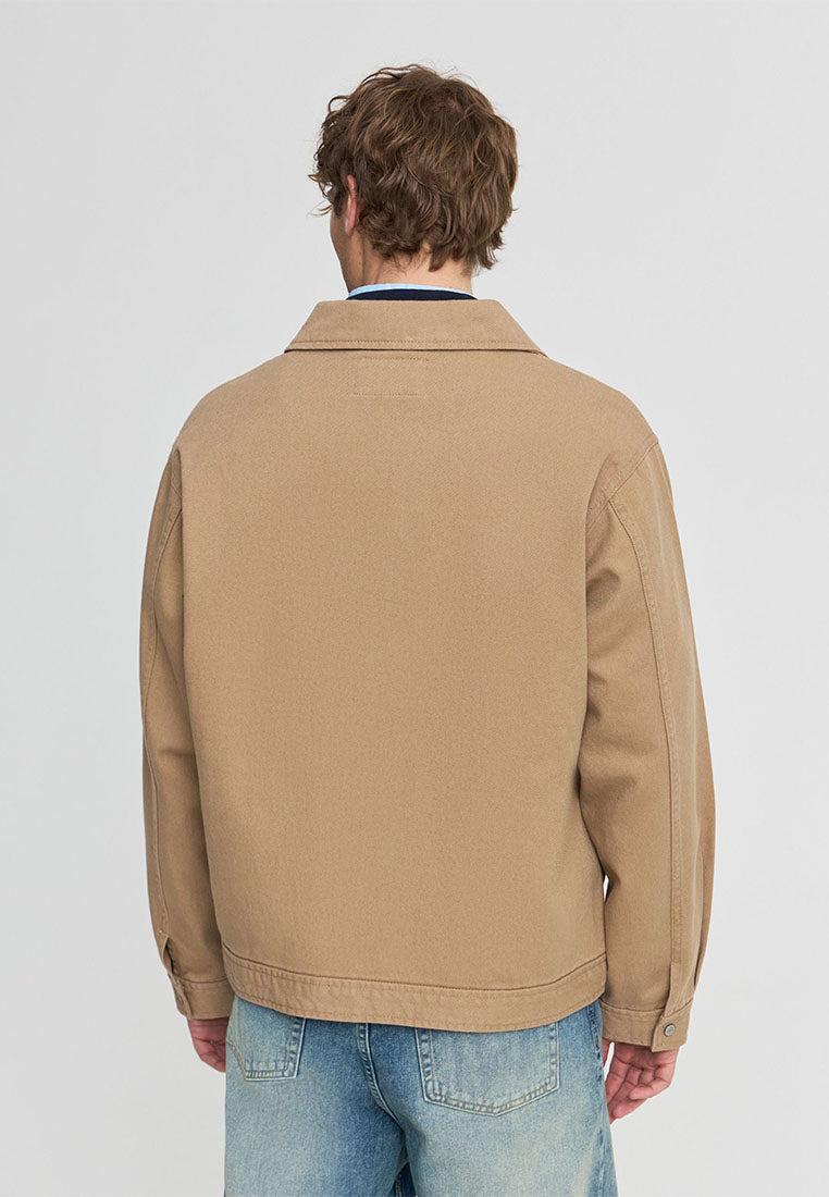Men’s Cotton Twill Zip-Front Jacket