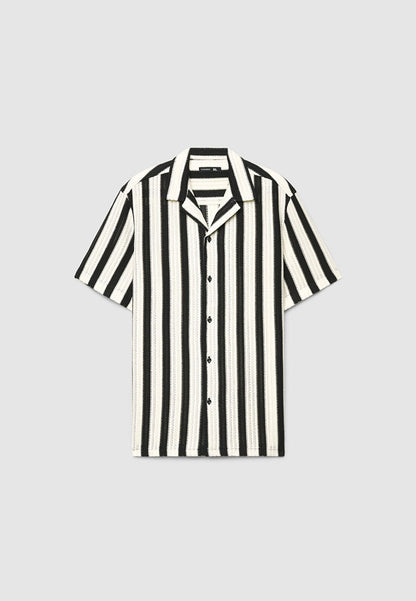 Men's Striped Croquet Bowling Shirt