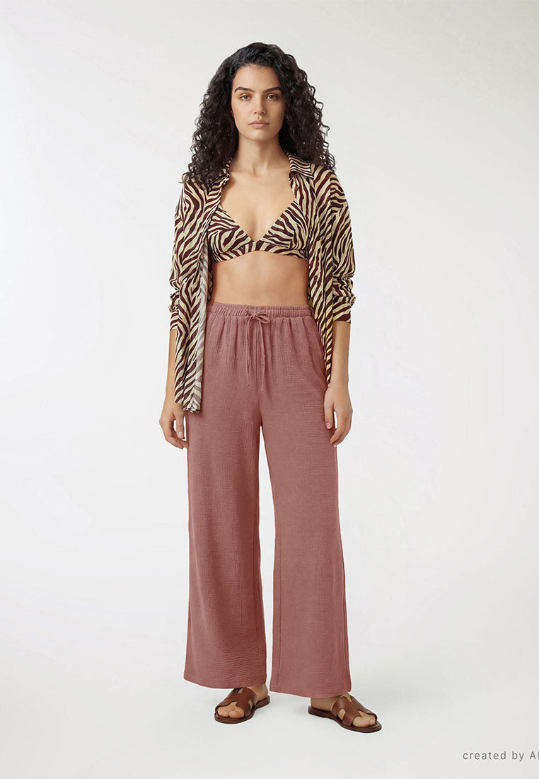 Women's Wide Leg Long Trousers