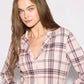 Women's Checked plaid pyjama set