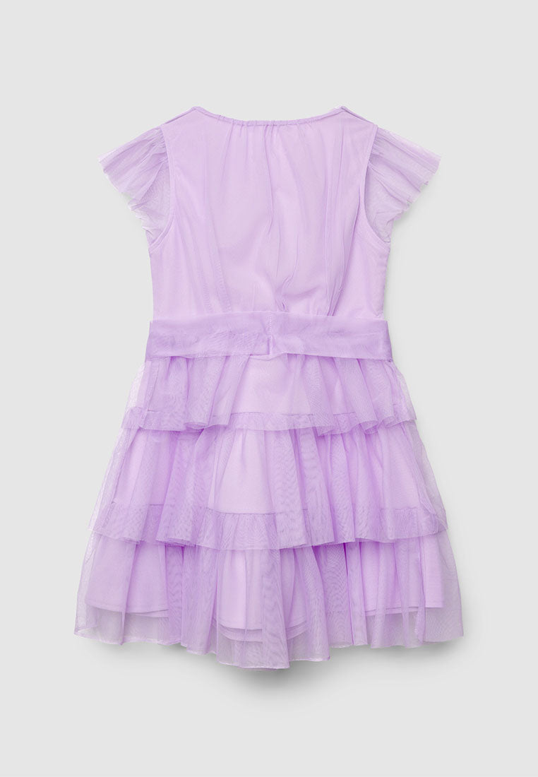 Dress with Ruffles Sleeves for Girls