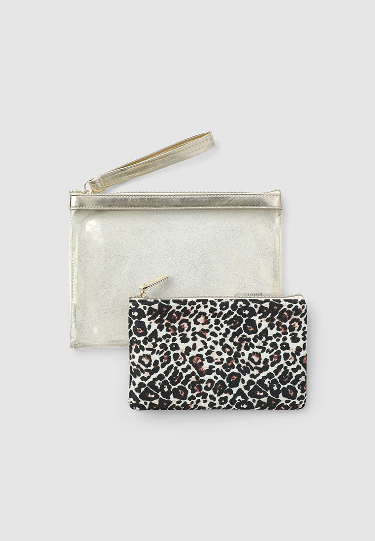 Women's Animal Print Beach Clutch