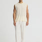Men's Boxy Sleeveless Knit T-shirt