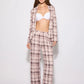 Women's Checked plaid pyjama set