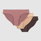 Women's Pack of 3 plain-colour briefs