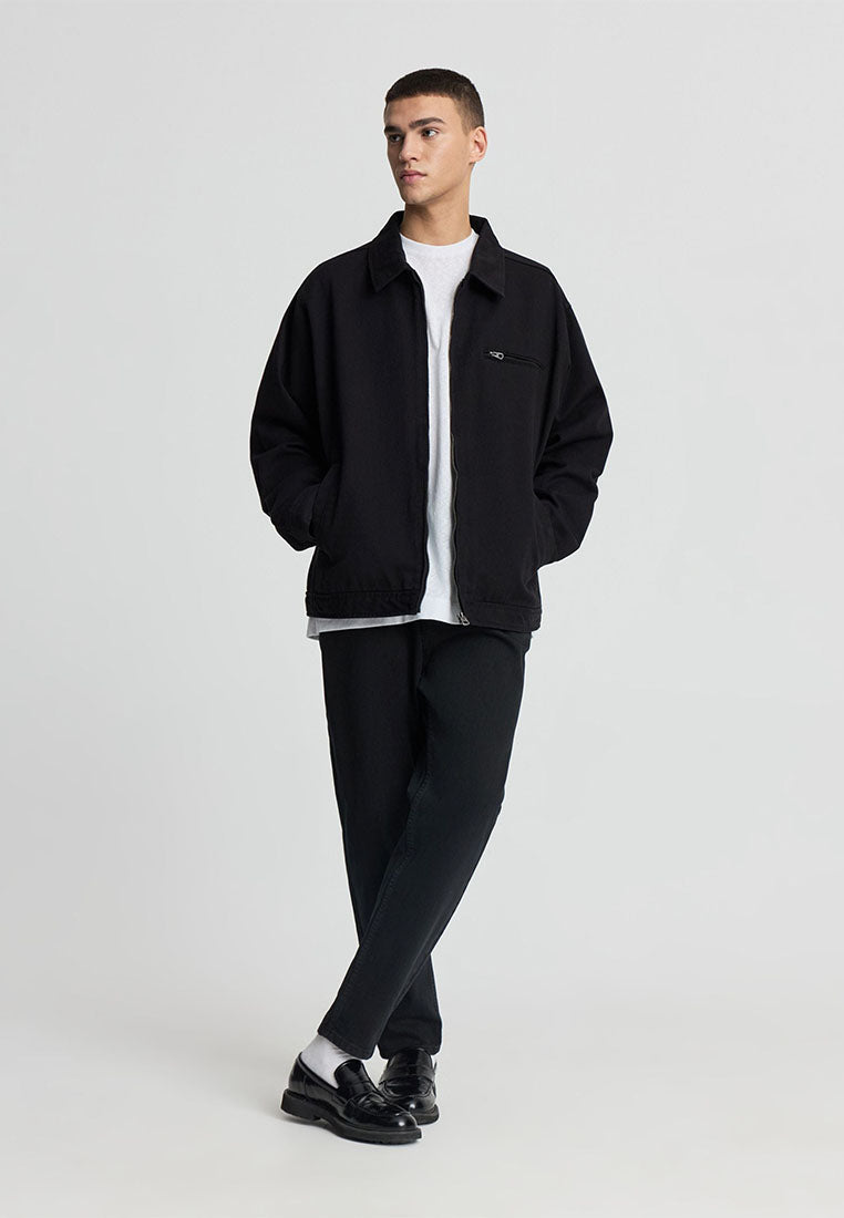 Men’s Cotton Twill Zip-Front Jacket