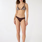 Women's Animal Print Triangle Bikini Top