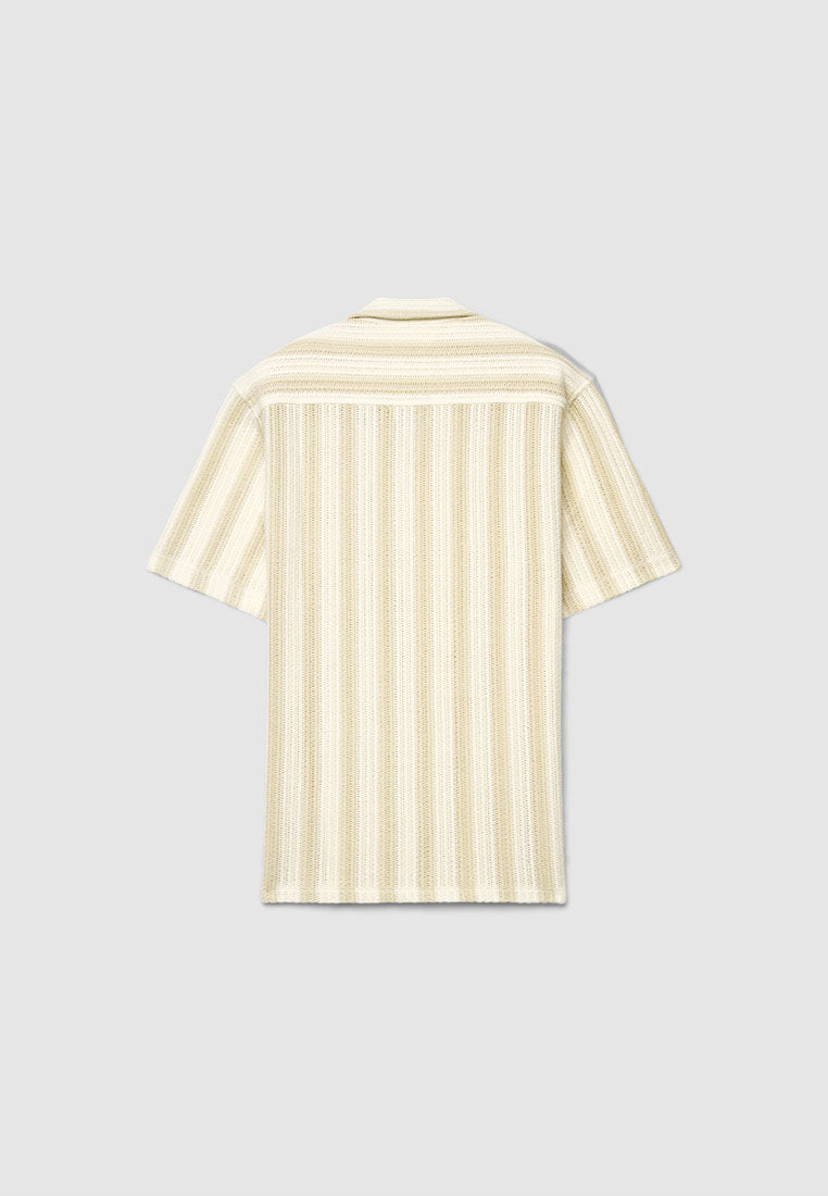Men's Striped Croquet Bowling Shirt