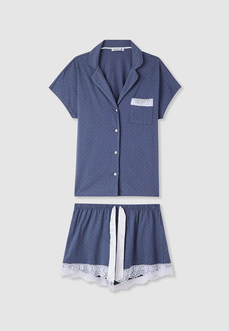 Women's Polka Dots Pattern Pajama Set