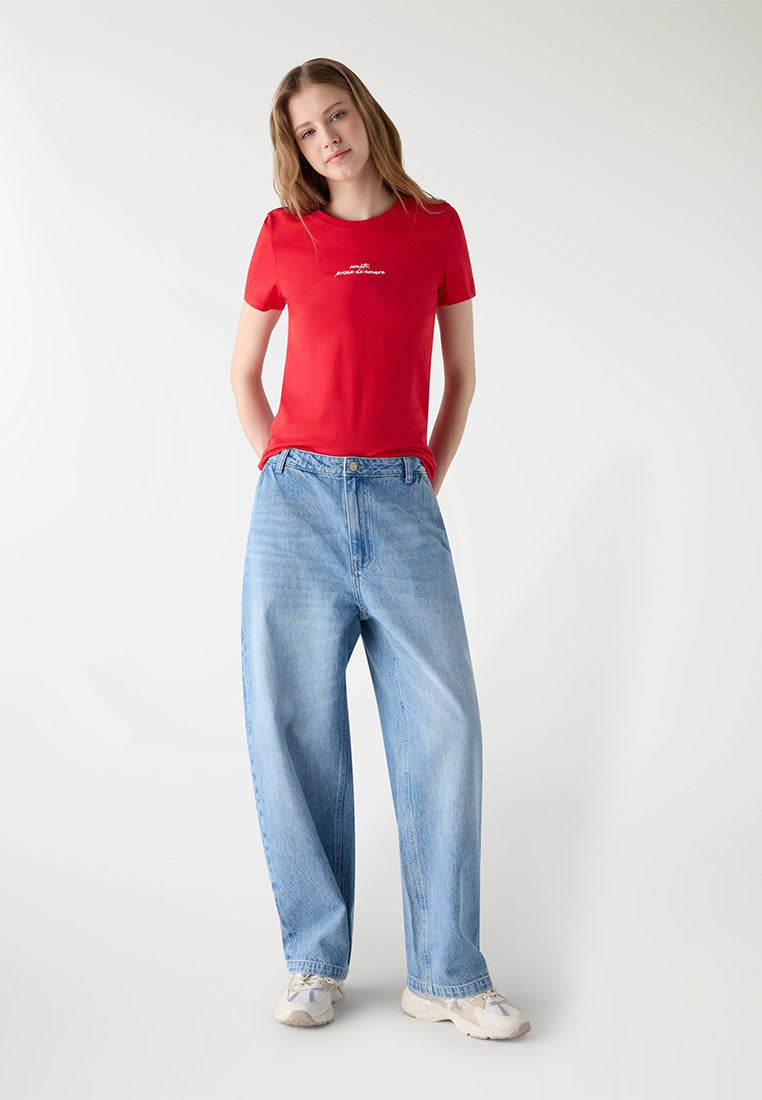 Women's Embroidered Short Sleeve T-Shirt
