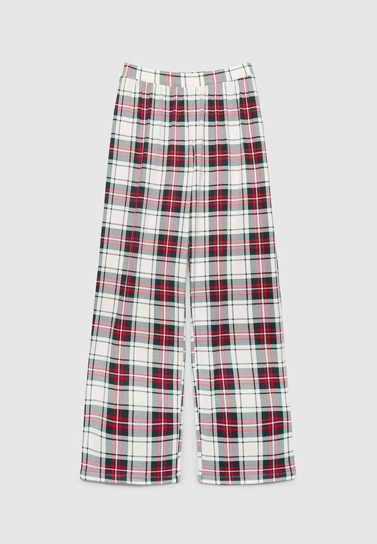 Women's Checked plaid pyjama set