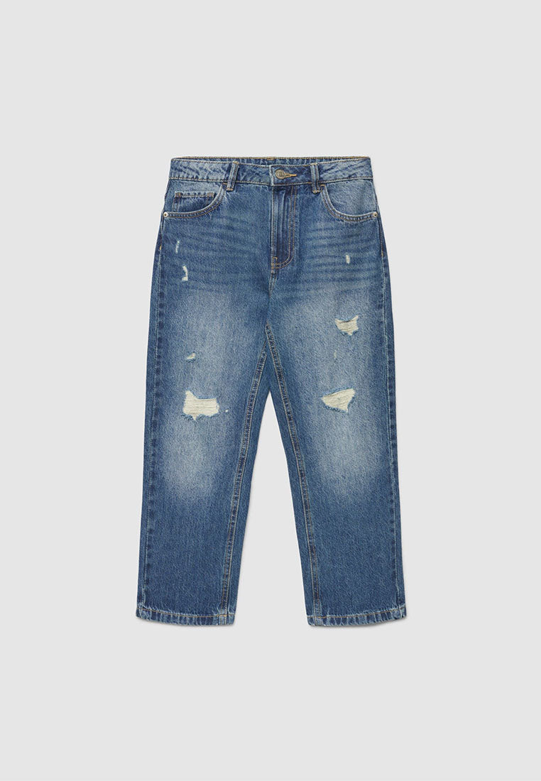 Relaxed Ripped Jeans for Boys