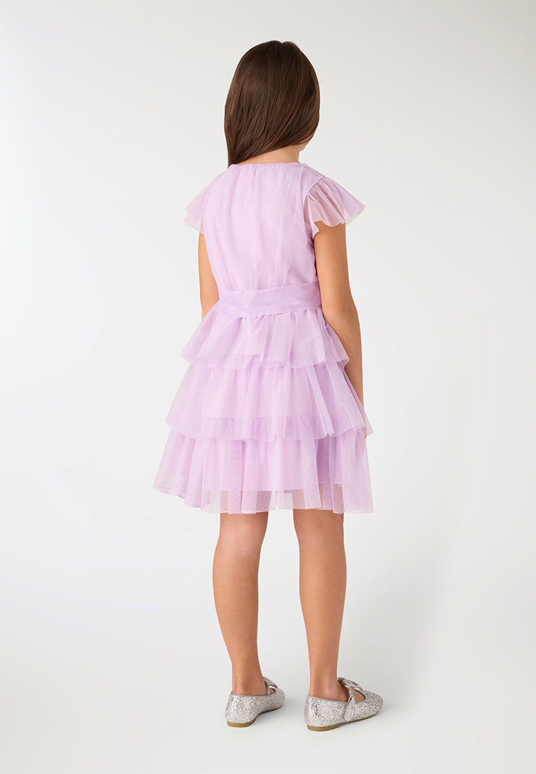 Dress with Ruffles Sleeves for Girls