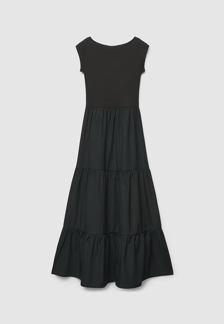 Women's Ribbed Tiered Maxi Dress