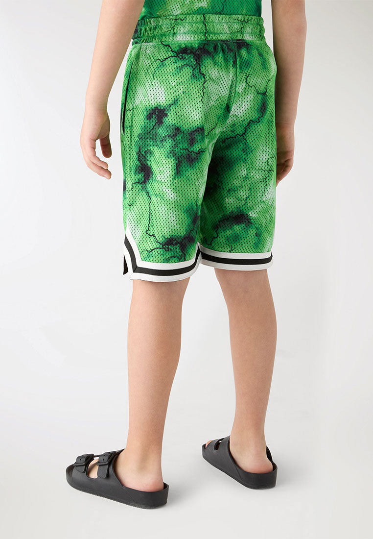 Short Gym Trousers with Print for Boys